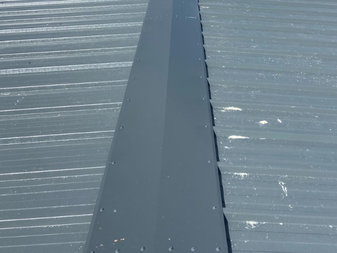 Roof capping on an industrial roof system