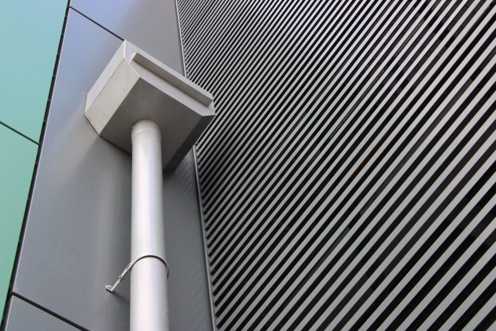 Gutter downpipe systems by Alutech Precision Engineering for efficient rainwater management solutions.