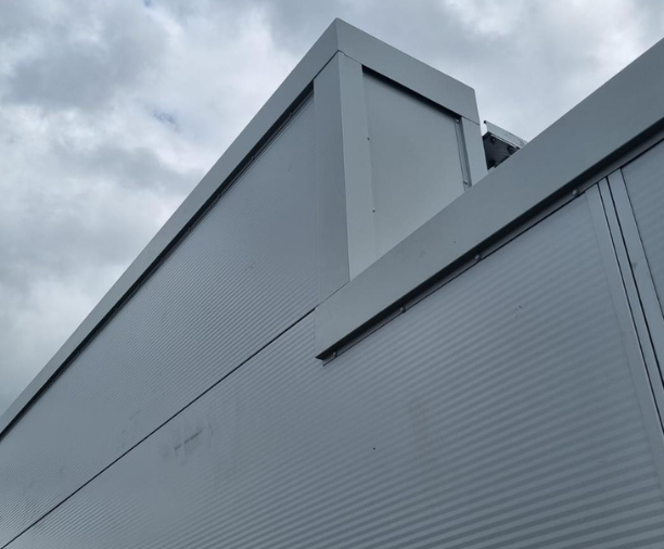 Premium metal capping elements for buildings, showcasing durability and aesthetic design by Alutech Precision Engineering.